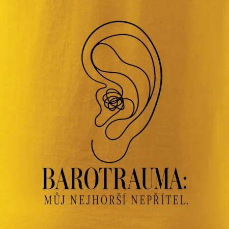 Barotrauma můj nejhorší nepřítel ucho s uzlem v lince