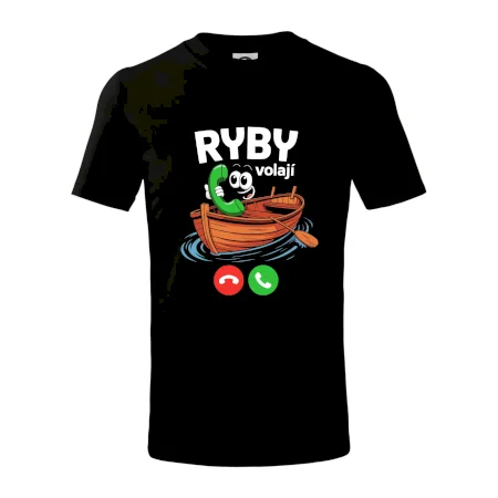 Karikatura ryby volají
