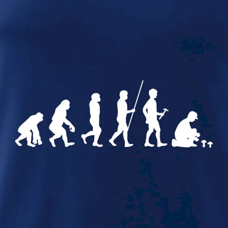 Evoluce houbař muž