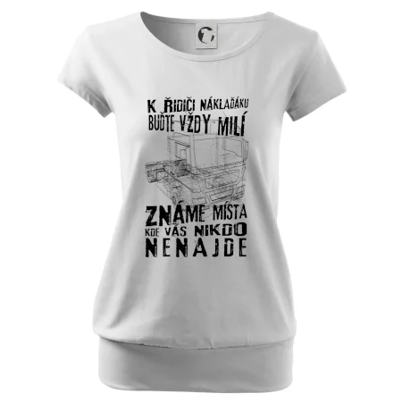 K řidiči náklaďáku buďte vždy milý