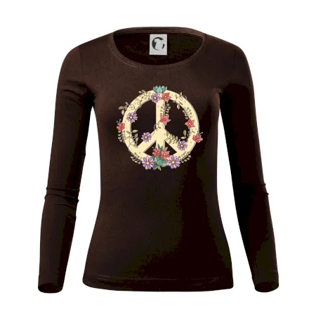 Peace symbol pískový