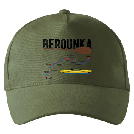 Mapa řeky Berounky