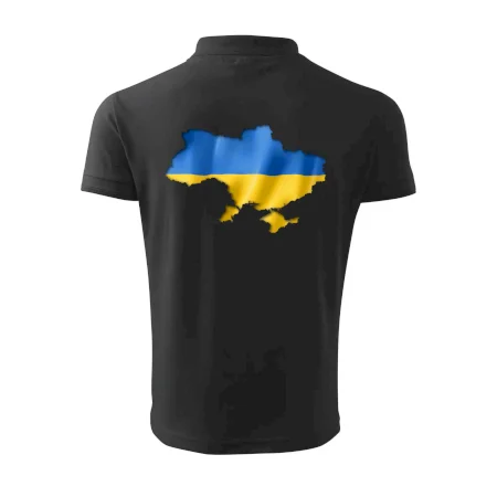 Ukrajina vlajka mapa
