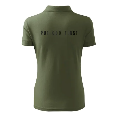 Put God first slabý nápis