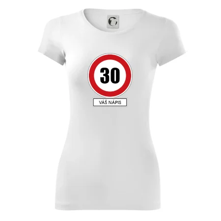Dopravní značka - rychlost 30 - váš nápis