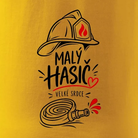 Malý hasič s velkým srdcem - minimalistická kresba