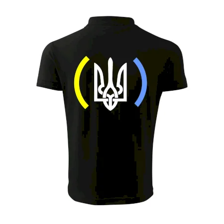 Ukrajina trojzubec s barvami
