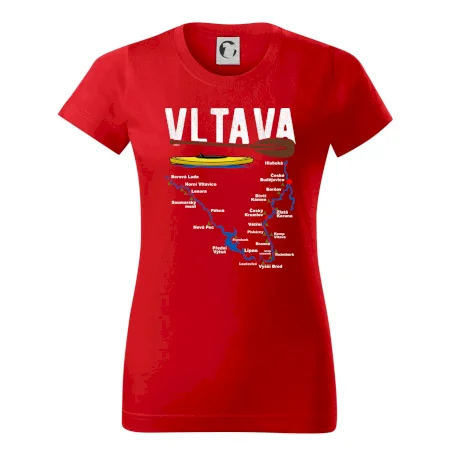 Mapa řeky Vltavy