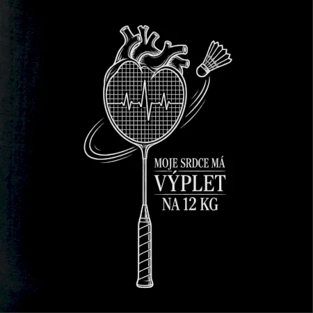 Badminton srdce s výpletem