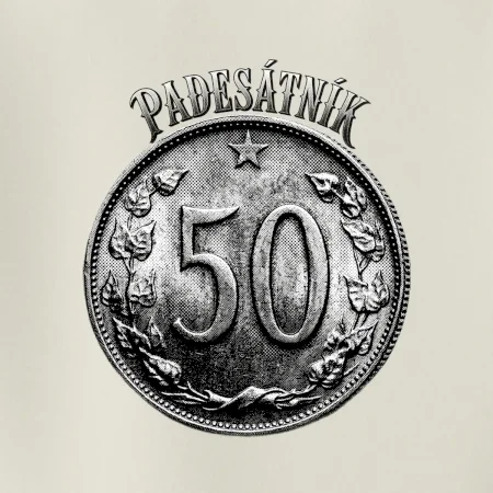 Padesátník 1963 - 1978 s nápisem