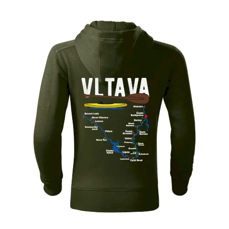 Mapa řeky Vltavy