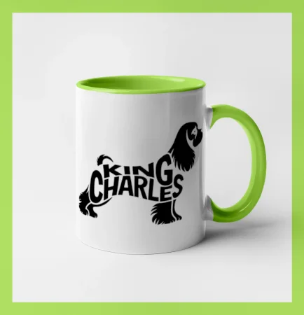 Kavalír king Charles španěl nápis v těle