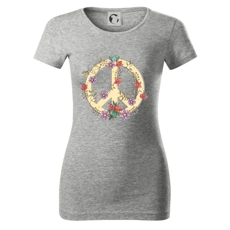 Peace symbol pískový