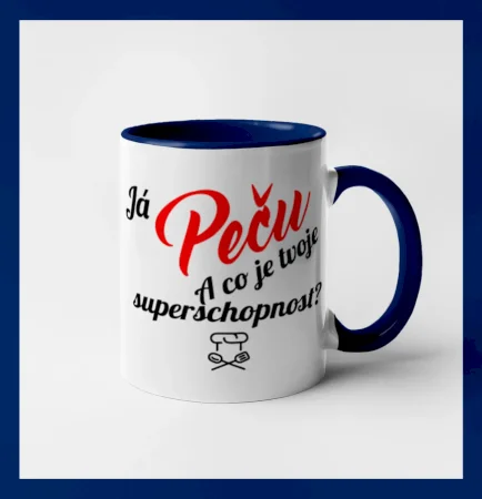 Já peču - tvoje superschopnost? šikmý nápis