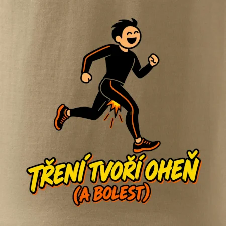 Běžecké tření tvoří oheň