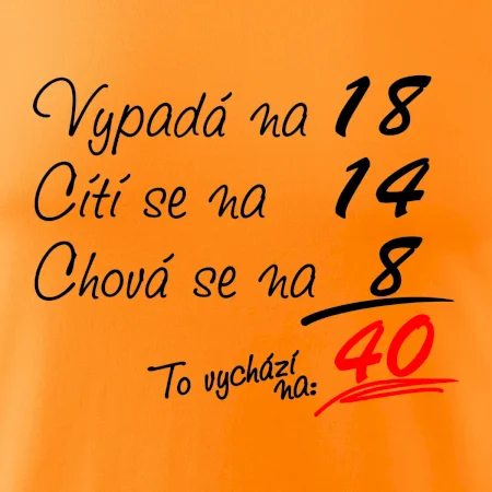 Vypadá, cítí se, chová se - 40 let