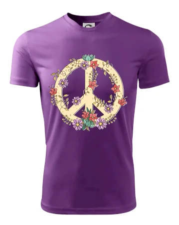 Peace symbol pískový