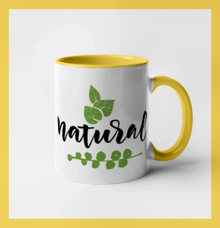 Natural - nápis v listech