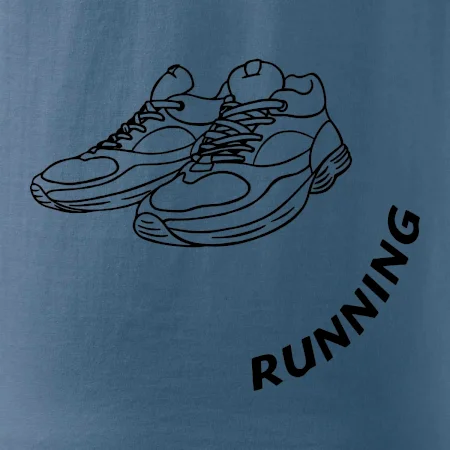 Running nápis šikmo
