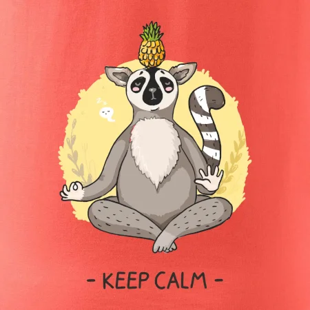Yoga - keep calm kreslený