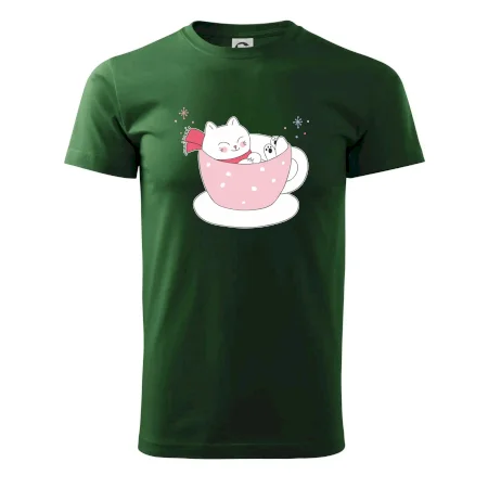Vánoční kočka v hrnečku