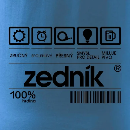 Čárový kód zedník