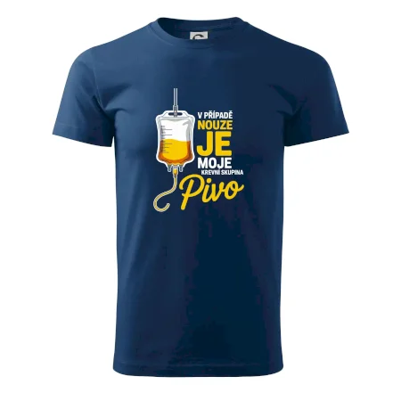 V případě nouze je moje krevní skupina pivo