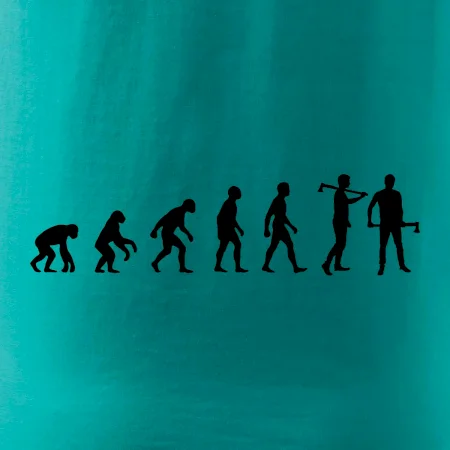 Evoluce dřevorubec - sekera