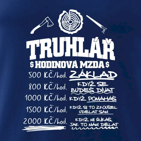 Hodinová mzda truhlář