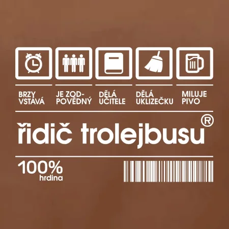 Čárový kód -  Řidič trolejbusu