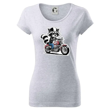 Mýval na motorce kreslený