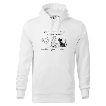 Jsem nenáročný člověk. Ke štěstí mi stačí sluníčko kafe kočka