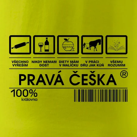 Čárový kód  - Pravá Češka