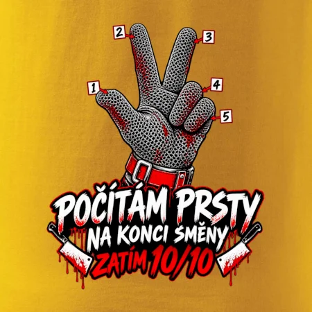 Řezník počítám prsty na konci směny