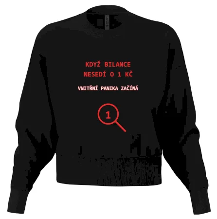 Bilance nesedí o 1 Kč