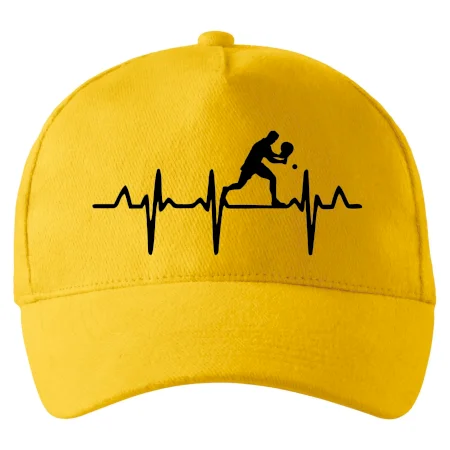 EKG stolní tenista stojící