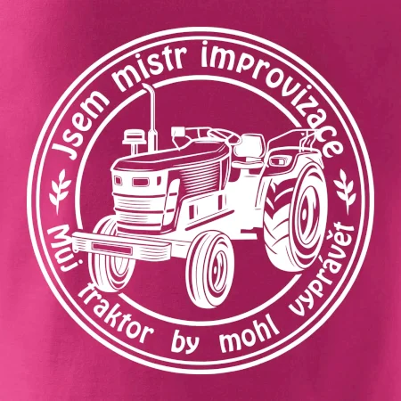 Mistr improvizace starý traktor
