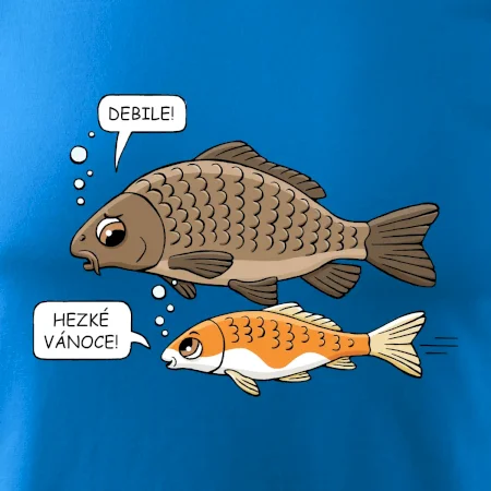 Hezké Vánoce Kapr a Koi kapr (Hana-creative)