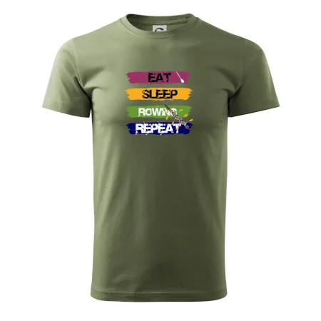 Eat sleep rowing repeat barevné
