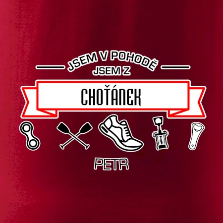 Jsem v pohodě jsem z ... (vlastní název a jméno)