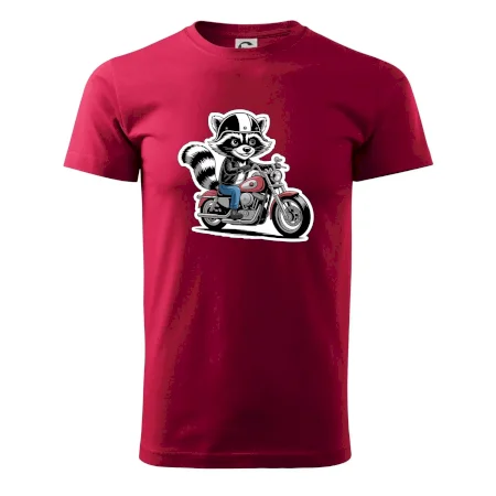 Mýval na motorce kreslený