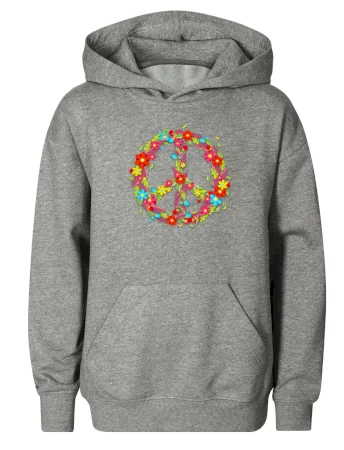 Peace symbol červené květiny
