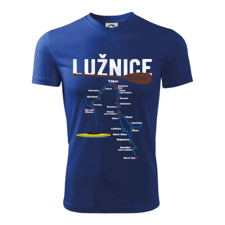 Mapa řeky Lužnice