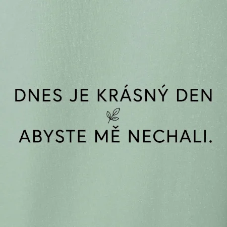 Dnes je krásný den abyste mě nechali