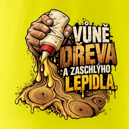Vůně dřeva a zaschlýho lepidla - kapající lepidlo a letokruhy