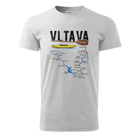 Mapa řeky Vltavy