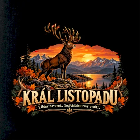 Král listopadu jelen a podzimní hory