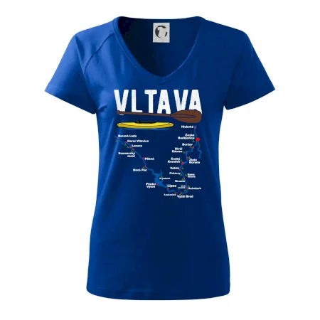 Mapa řeky Vltavy
