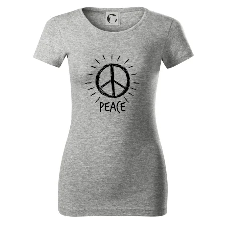 Peace symbol černobílý