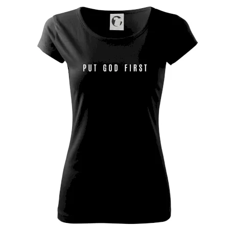 Put God first slabý nápis